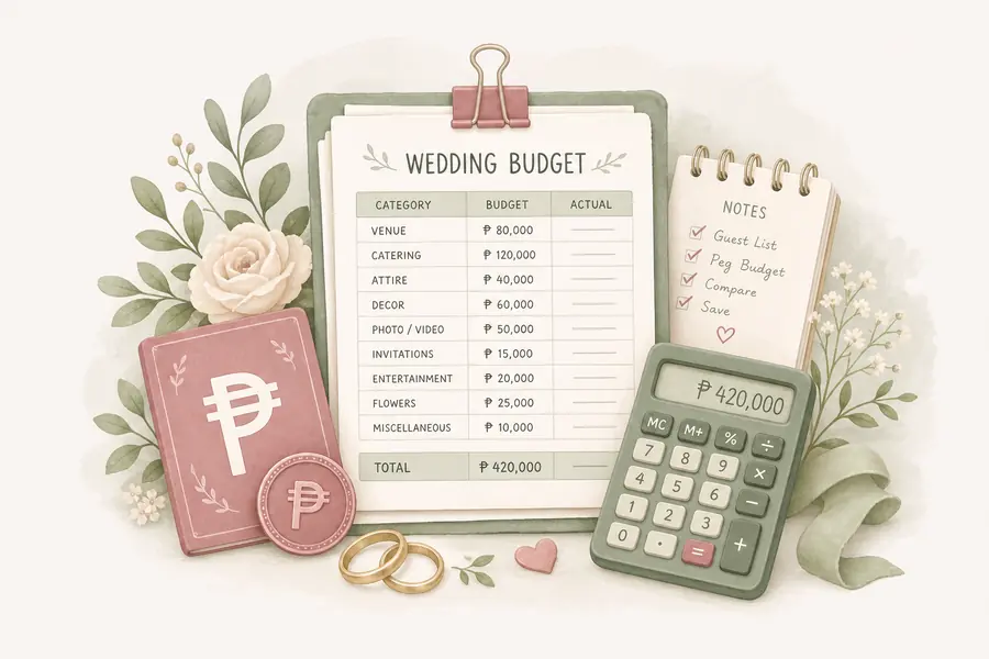 WedPlanner wedding budget tracker in Philippine Peso