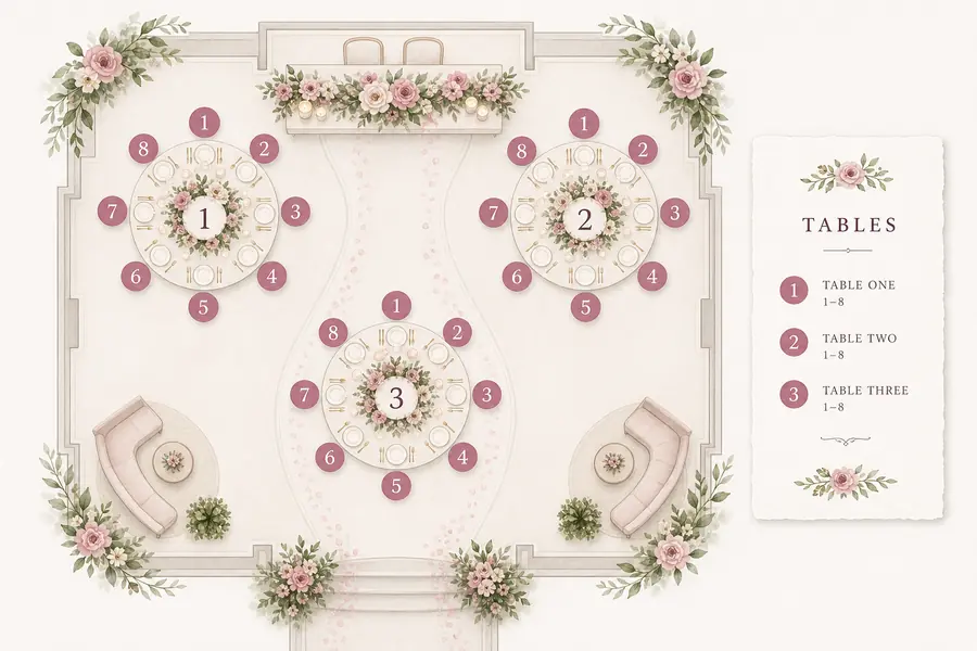 WedPlanner wedding seating chart