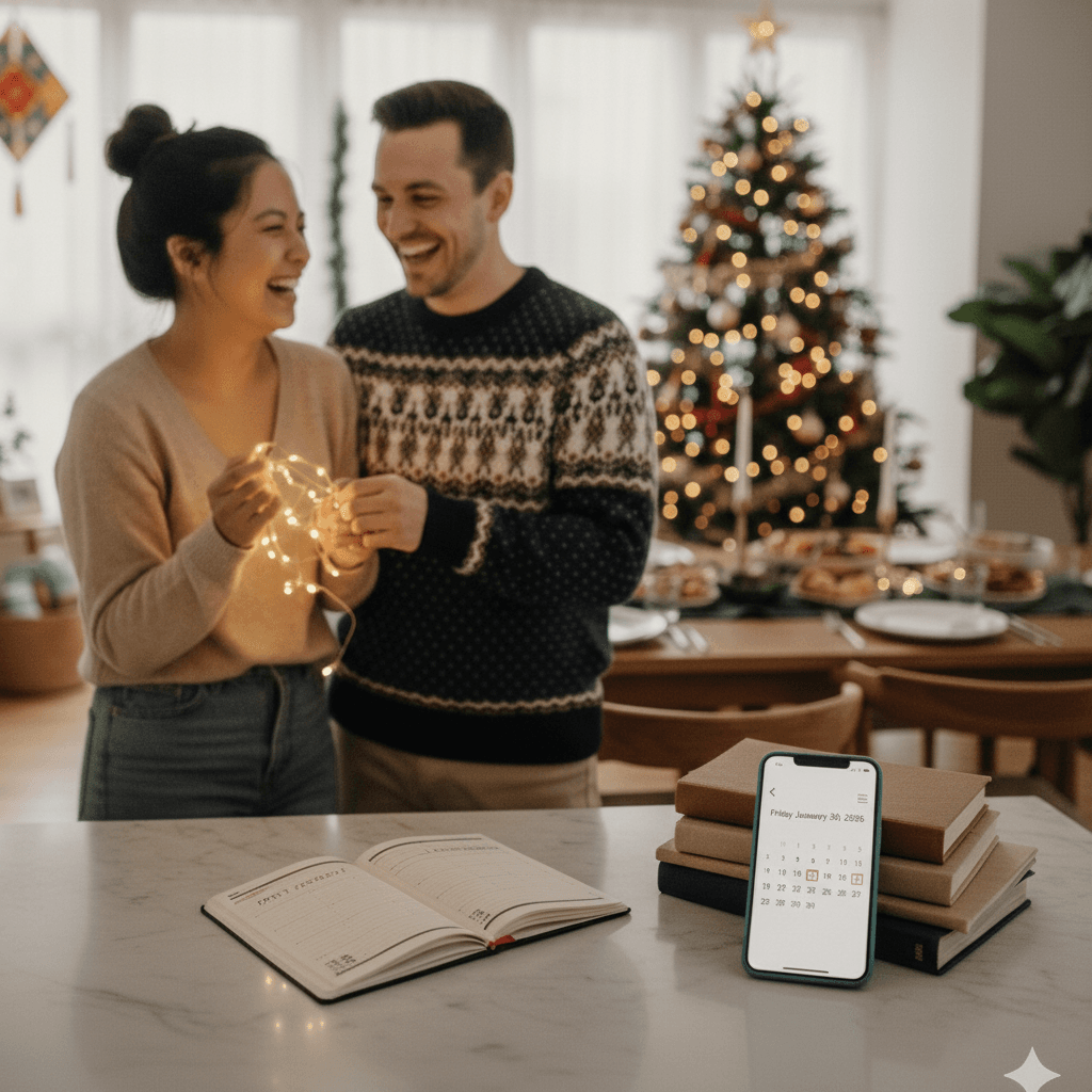 The No-Panic Guide to Hosting Your First Holiday Party as a Couple