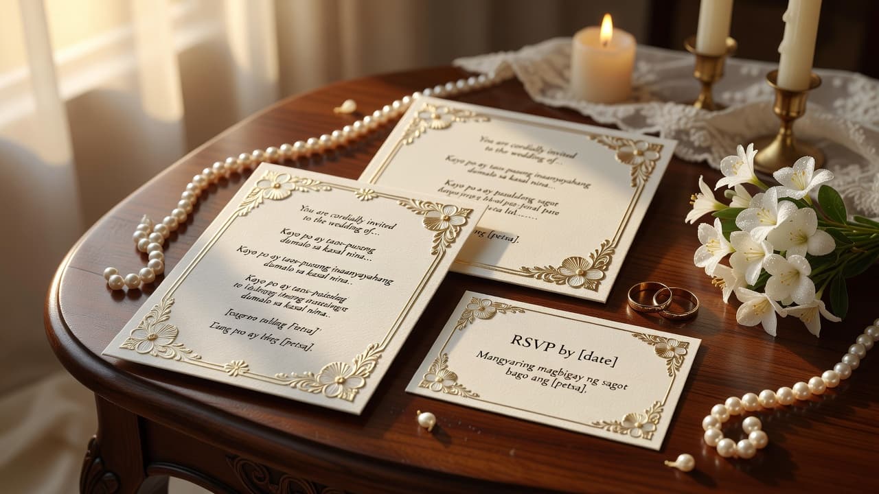 Filipino Wedding Planning: 10 Invitation Wordings